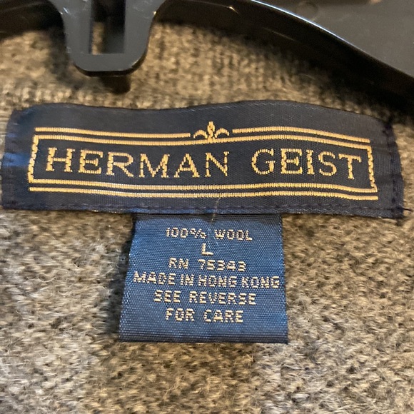 HERMAN & GEIST 100% wool Sweater size L excellent condition length 30/31” - Picture 8 of 12